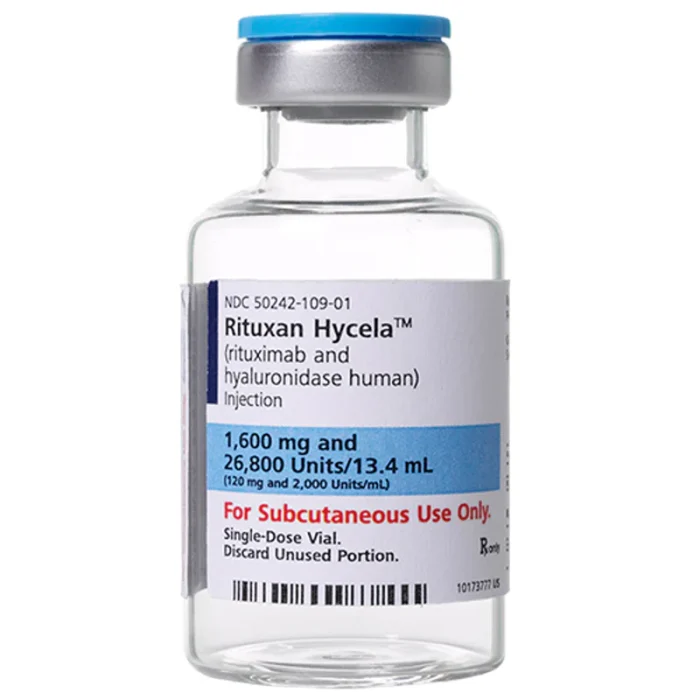 Rituximab and hyaluronidase human (Rituxan Hycela)